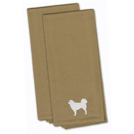 Carolines Treasures Polish Tatra Sheepdog Tan Embroidered Kitchen Towel BB3427TNTWE